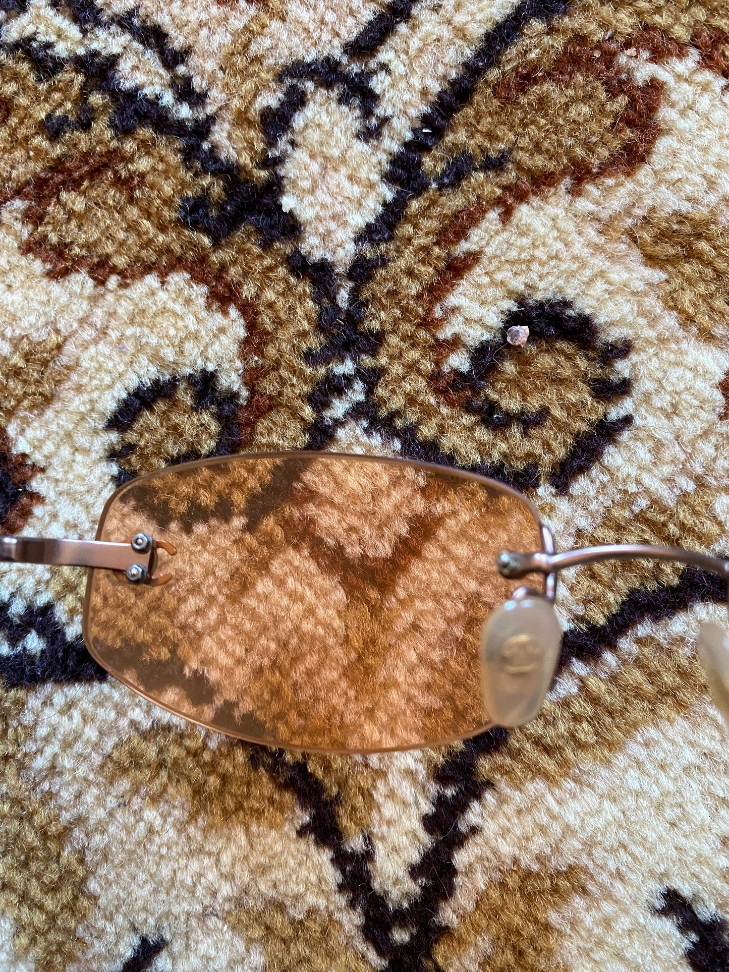 CHANEL 00s RIMLESS ROSE SUNGLASSES