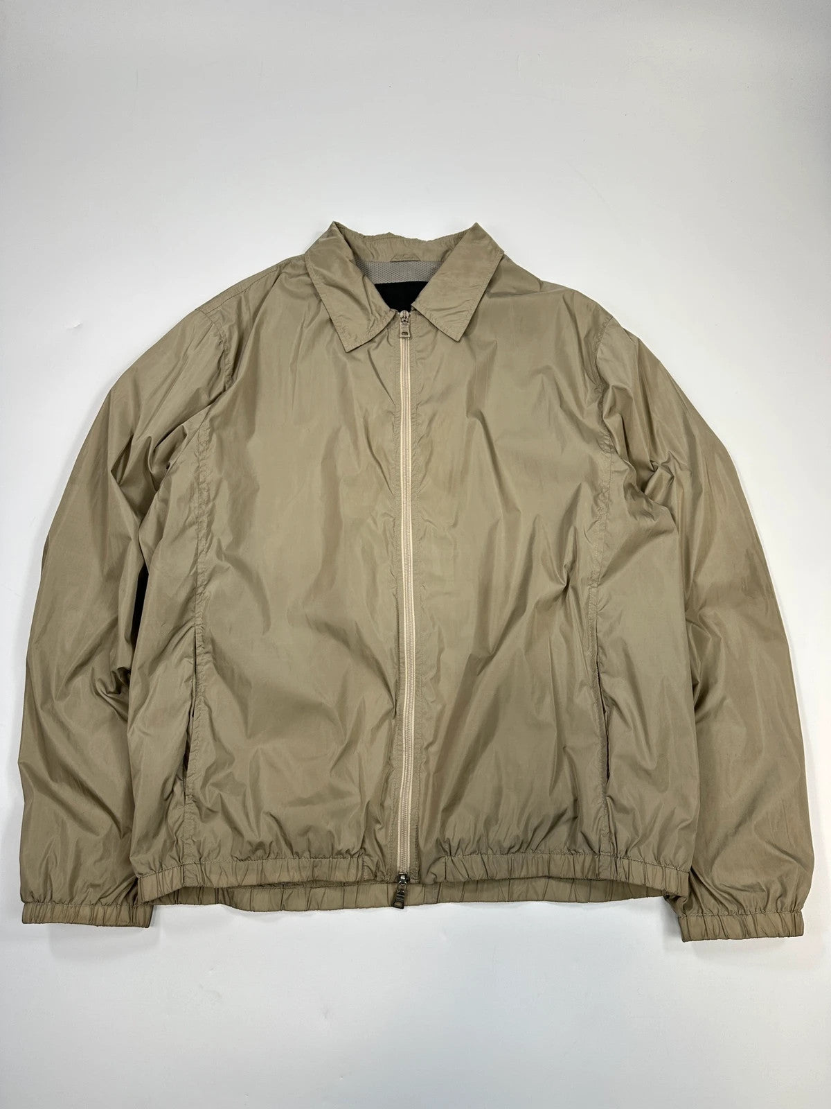 Prada Milano SS1998 Light Khaki Nylon Shirt Jacket