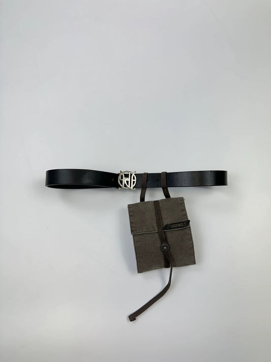 Marithé + François Girbaud 90’s Brown Canvas Everyday Pouch Bag