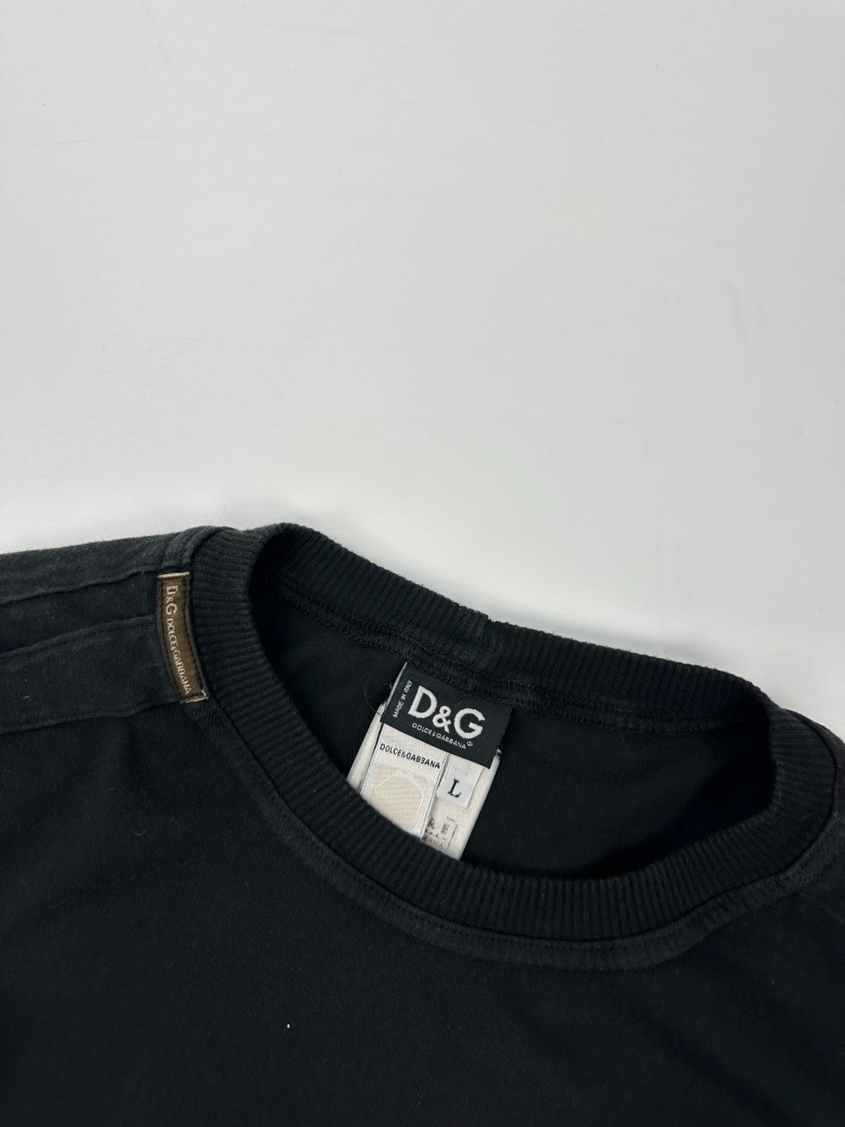 Dolce & Gabbana SS04 Cargo Pocket Military Army Black Longsleeves Tee