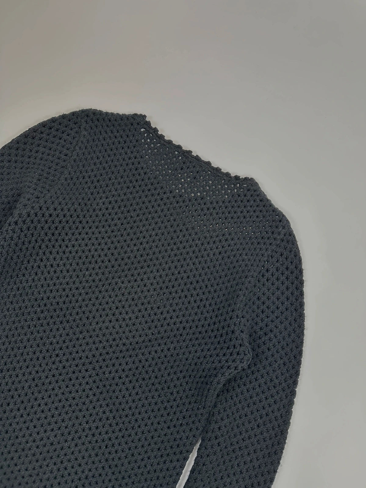 Dolce & Gabbana 00s Black Mesh Wool Knitted Sweater