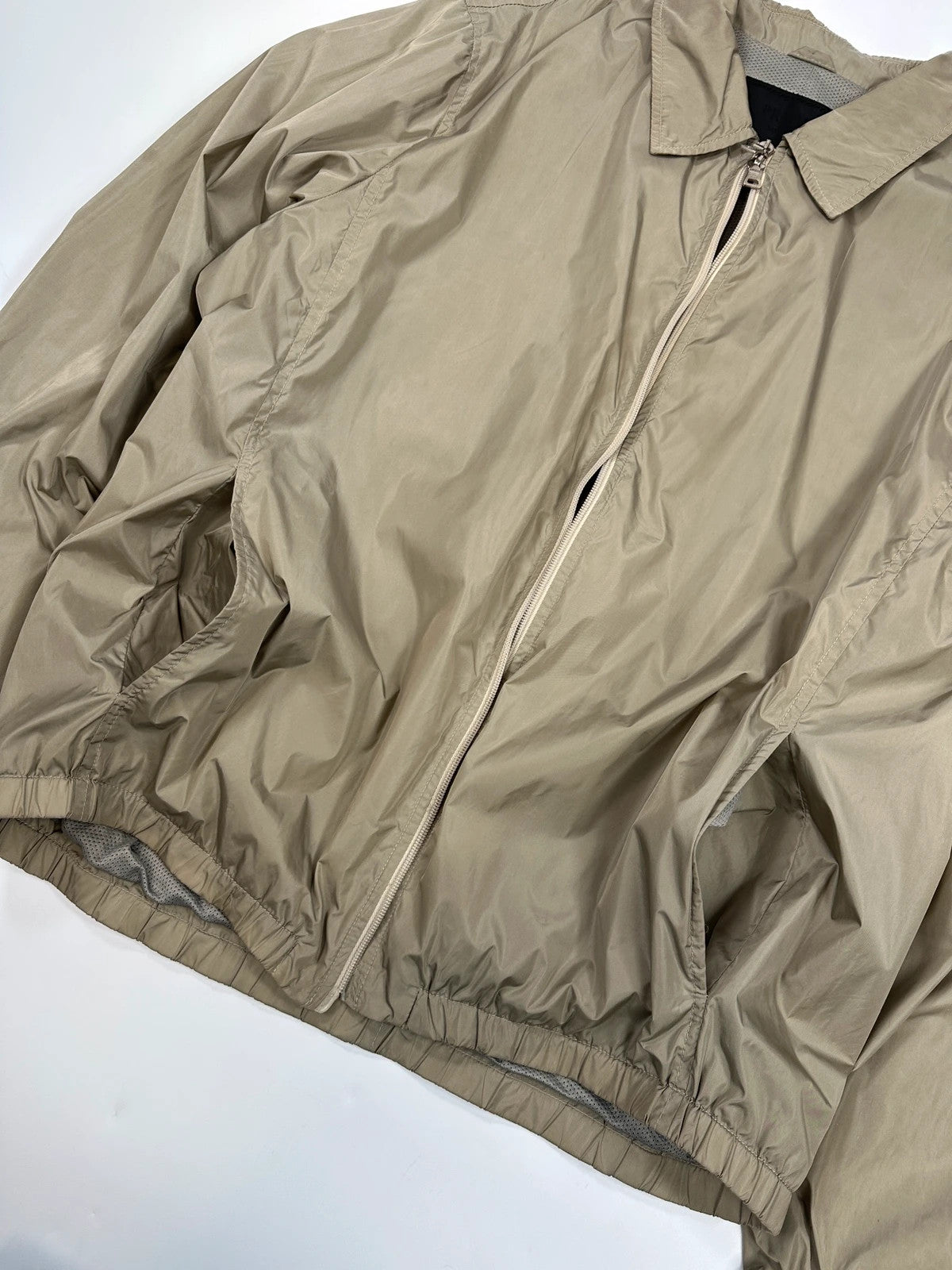Prada Milano SS1998 Light Khaki Nylon Shirt Jacket