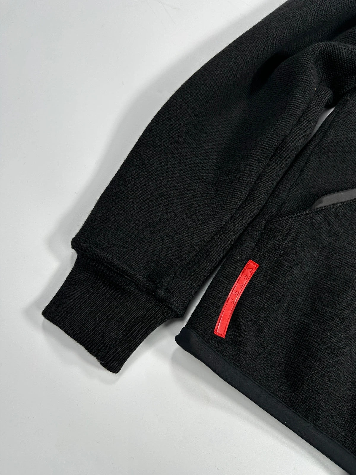 Prada Sport FW2006 Black Wool Hooded Jacket