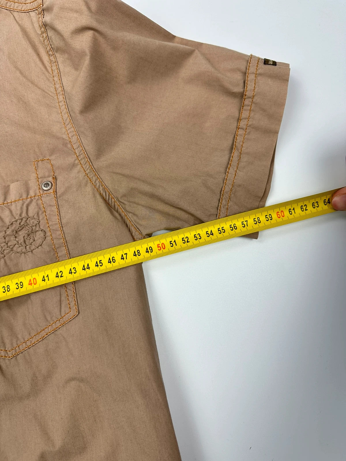 Dolce & Gabbana 00’s Beige Brown Front Pocket Shirt