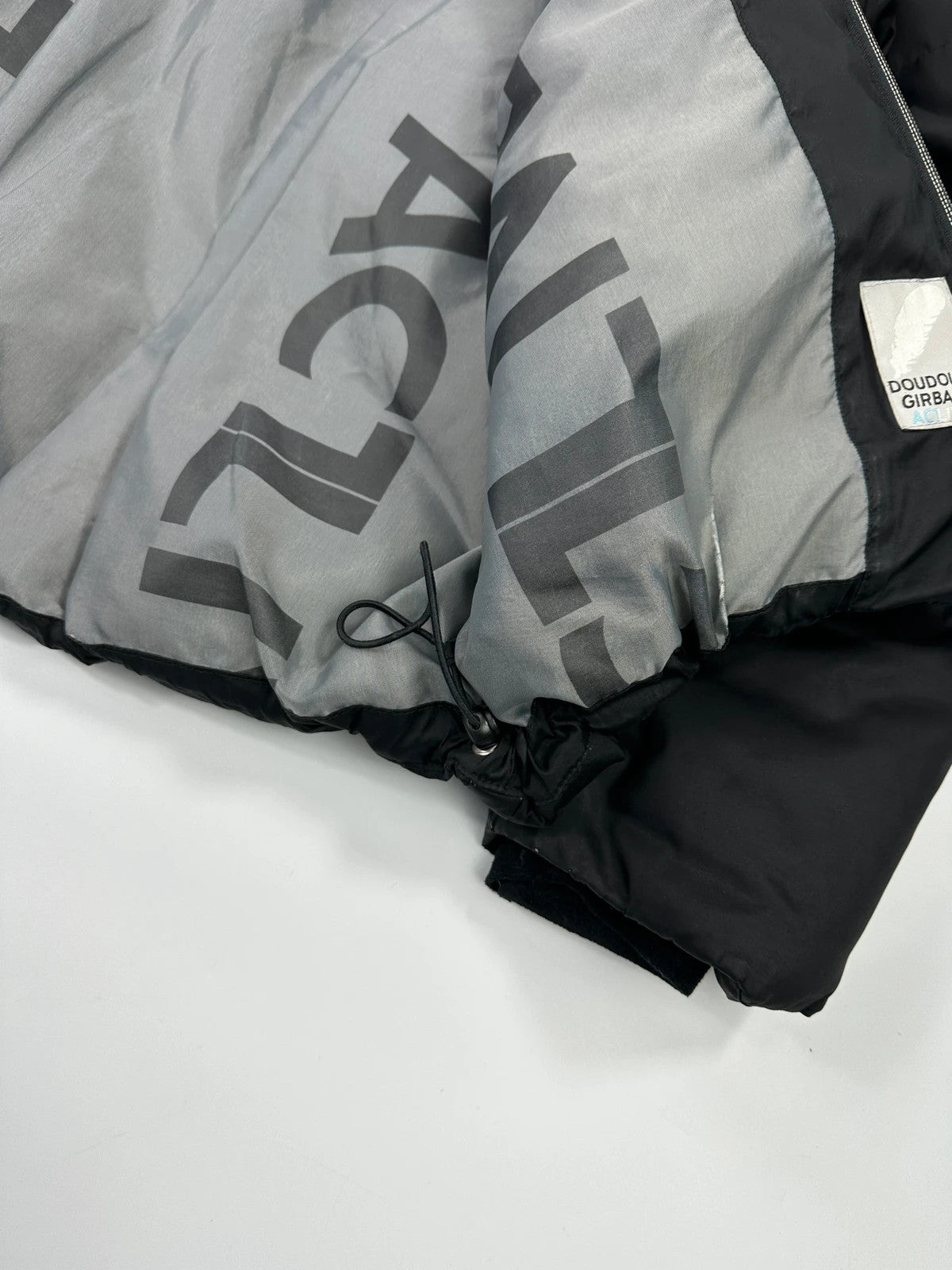 Marithé + François Girbaud 90’s ActLive Black Nylon Straps Puffer Down Jacket