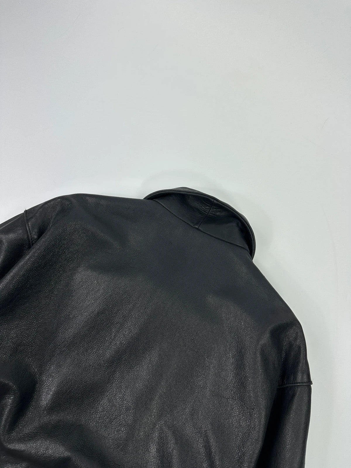 Versace 90’s Black Leather Perfecto Laces Jacket