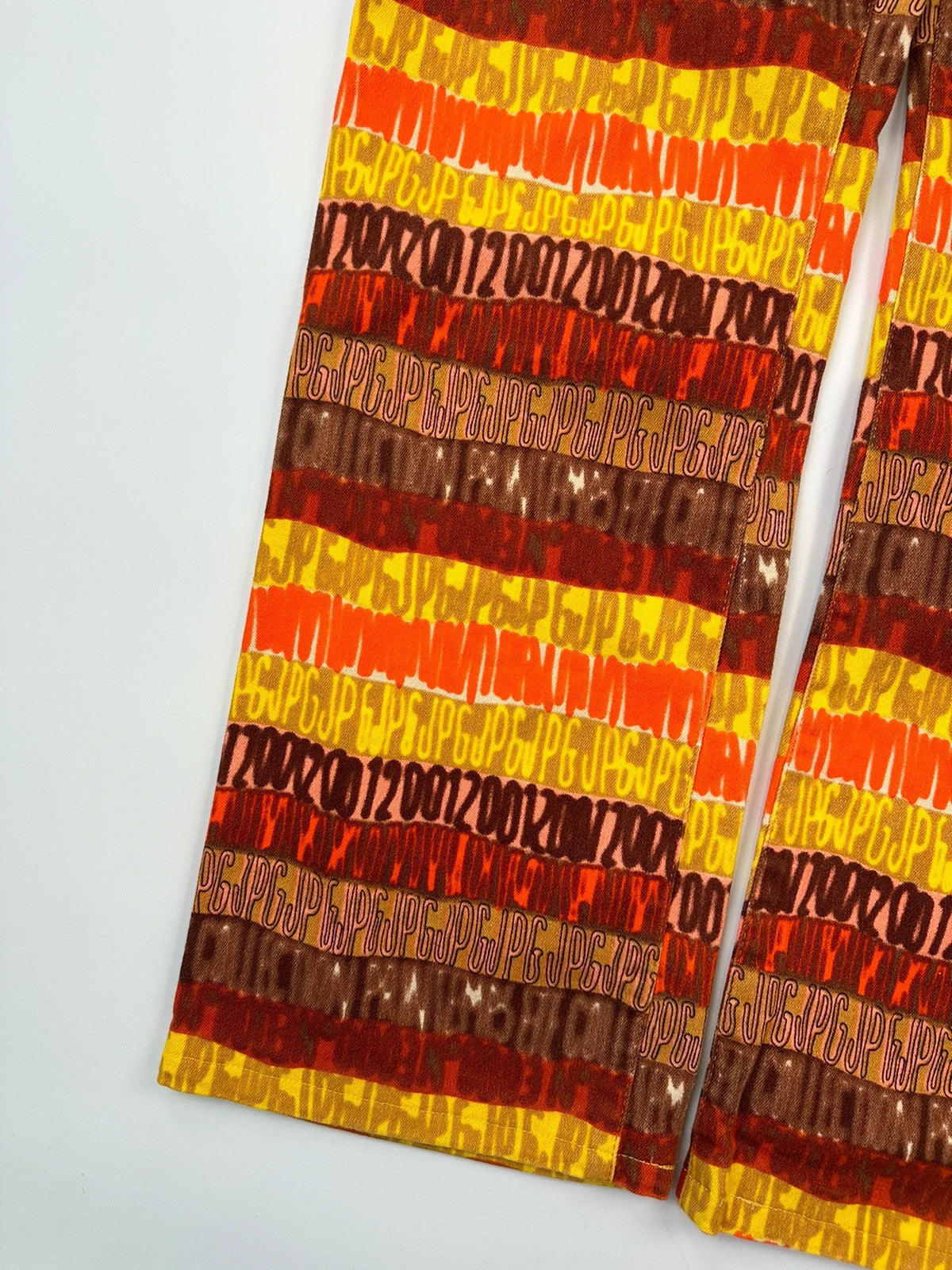 JPG 00’s Shirt Denim Pants Set Monogram Orange Red