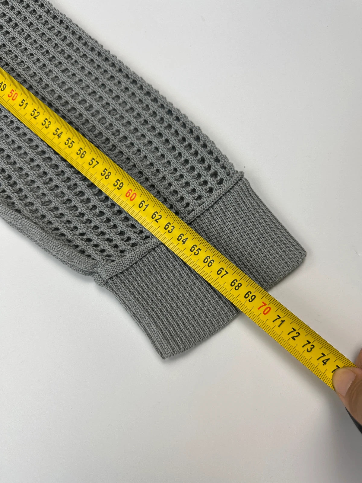 Dolce & Gabbana 00’s Grey Mesh Knit Sweater