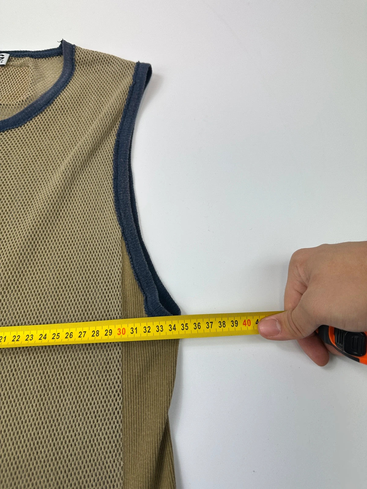 Dolce & Gabbana SS2003 Khaki Cargo Pocket Mesh Tank Top