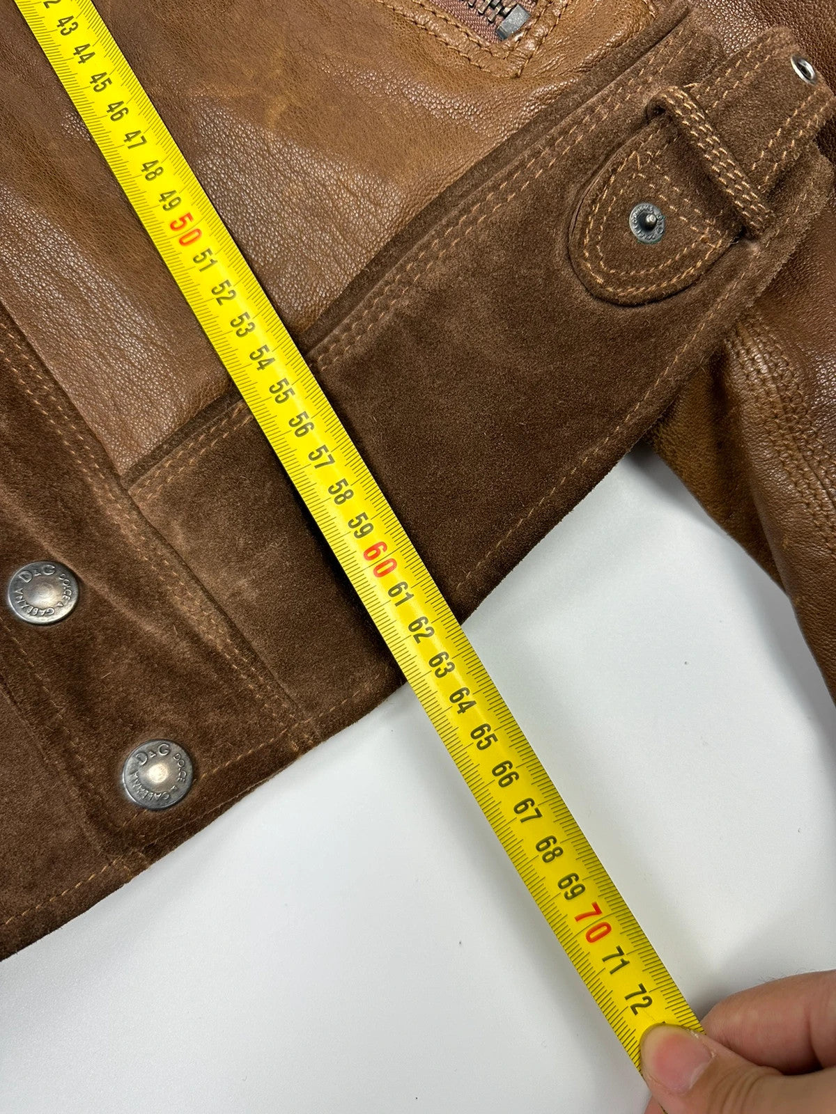 Dolce & Gabbana 00’s Leather Suede Brown Flight Bomber Jacket