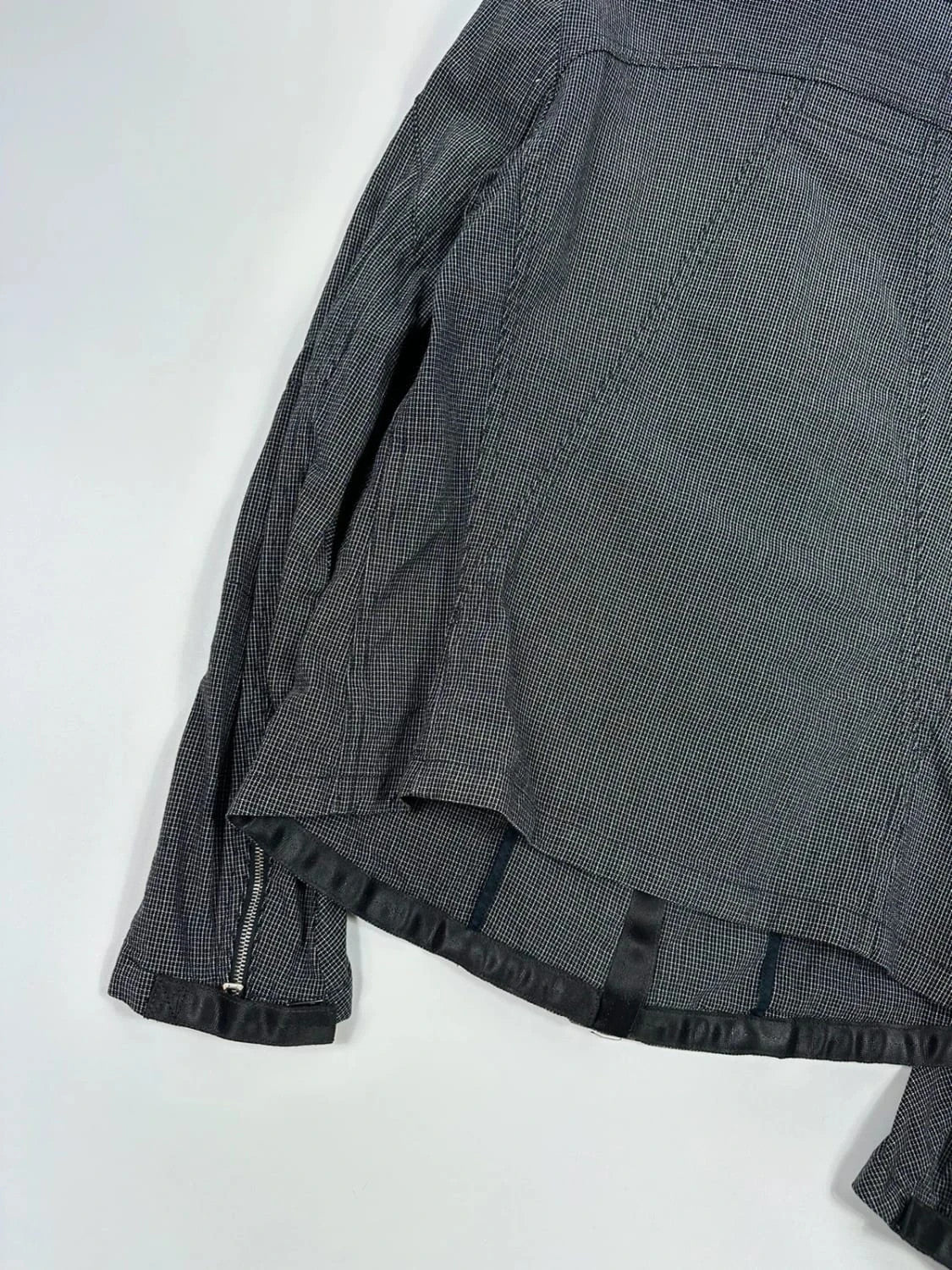 Marithé + Francois Girbaud jacket pied de poule veste fitted