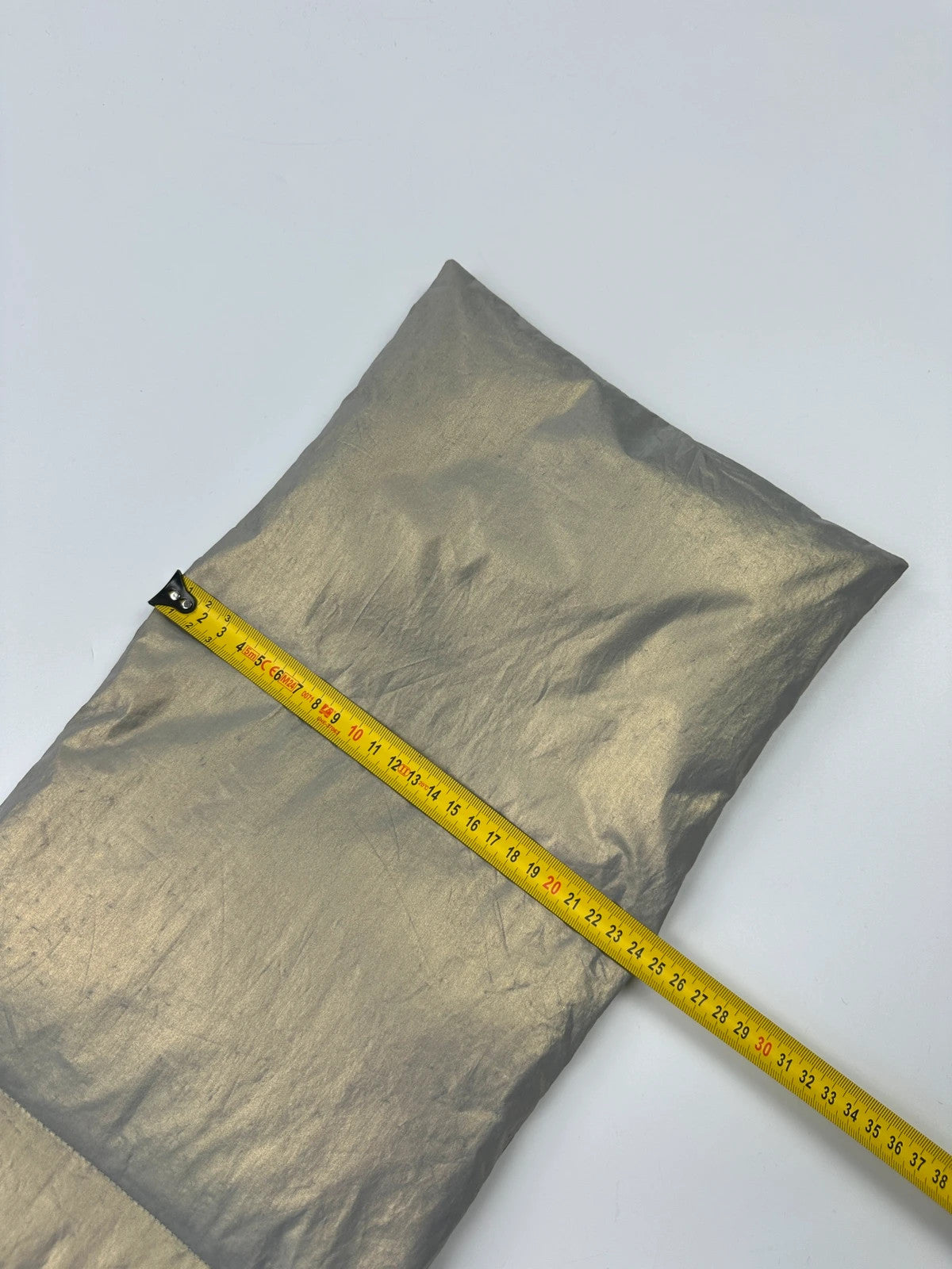 Prada Sport FW99 Magnetic Closure Silver Shiny Padded Scarf