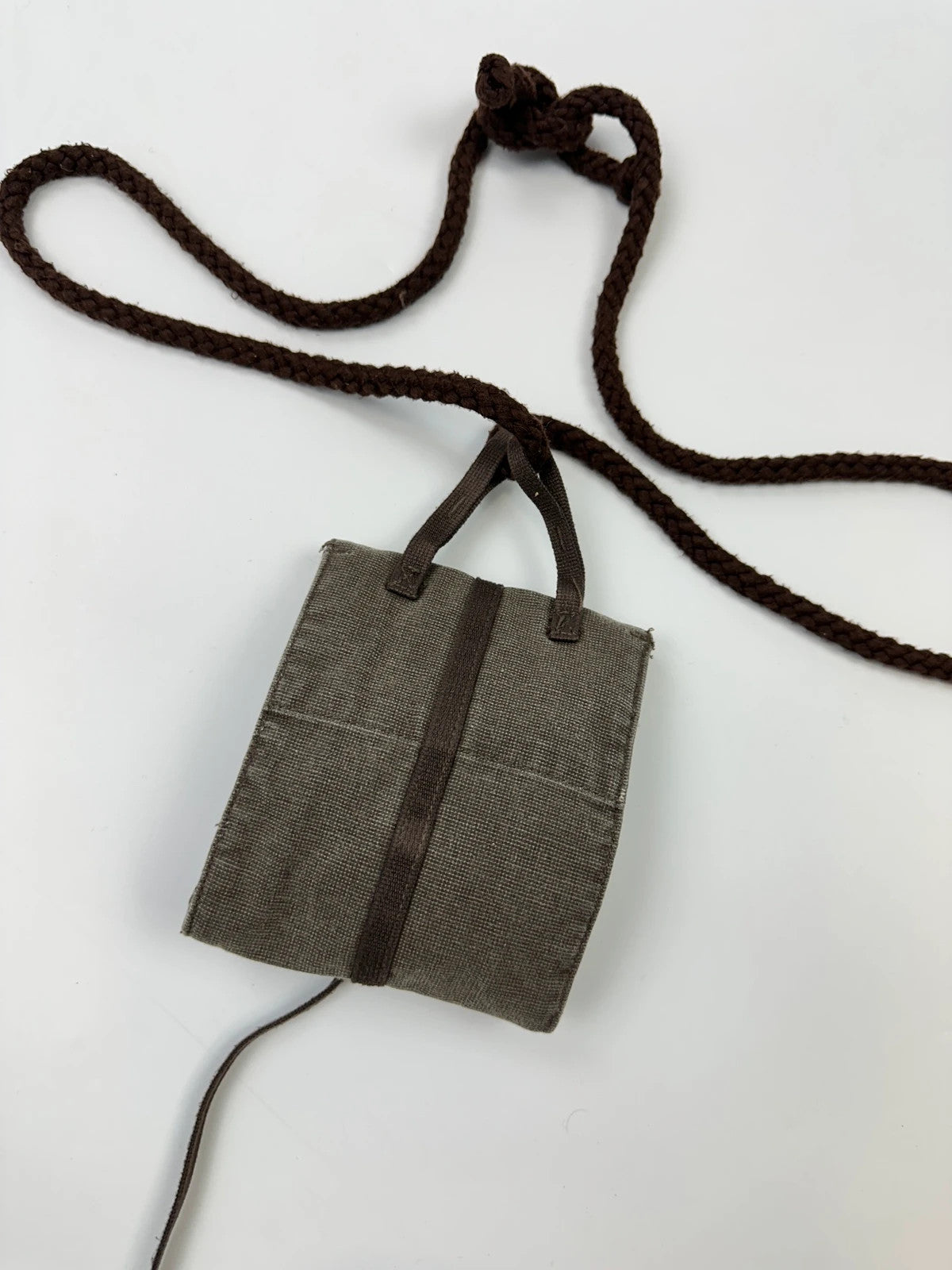 Marithé + François Girbaud 90’s Brown Canvas Everyday Pouch Bag