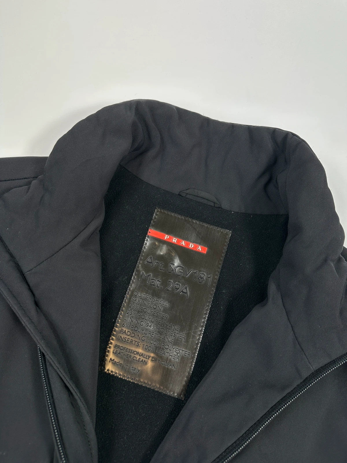 Prada Sport FW1999 Dark Navy Biker Elbow Padded Jacket