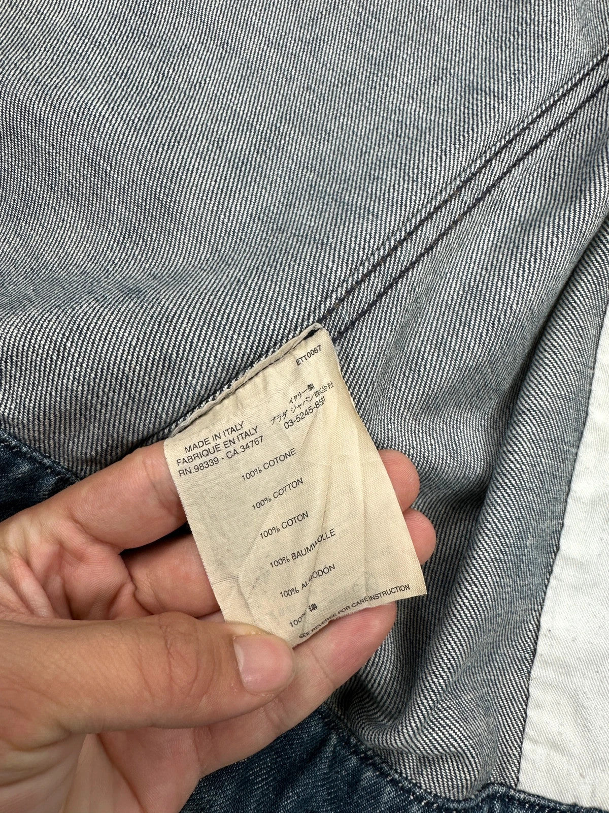 Prada Sport SS2004 Bleu Denim Jacket