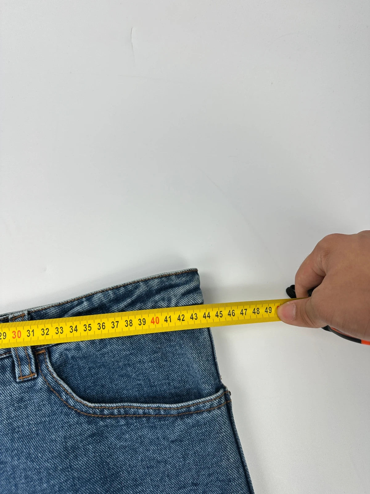 Marithé + François Girbaud 90’s Twisted Flared Wide Legs Blue Denim Pants