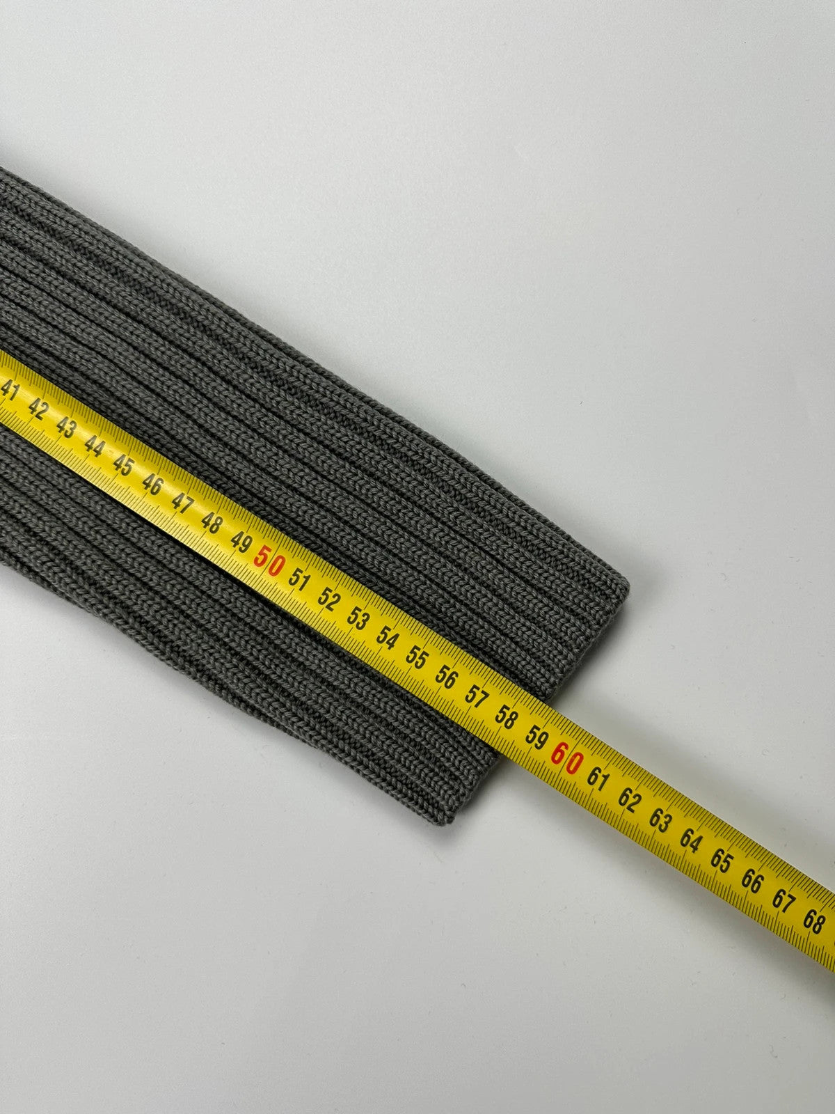 Prada Sport 00’s Khaki Ribbed Wool High Neck Sweater Knit