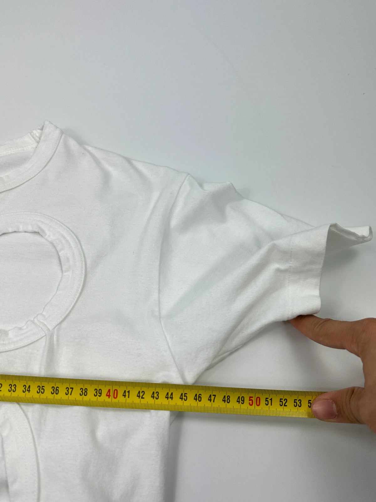Comme Des Garçons AD2014 Holes White Tee