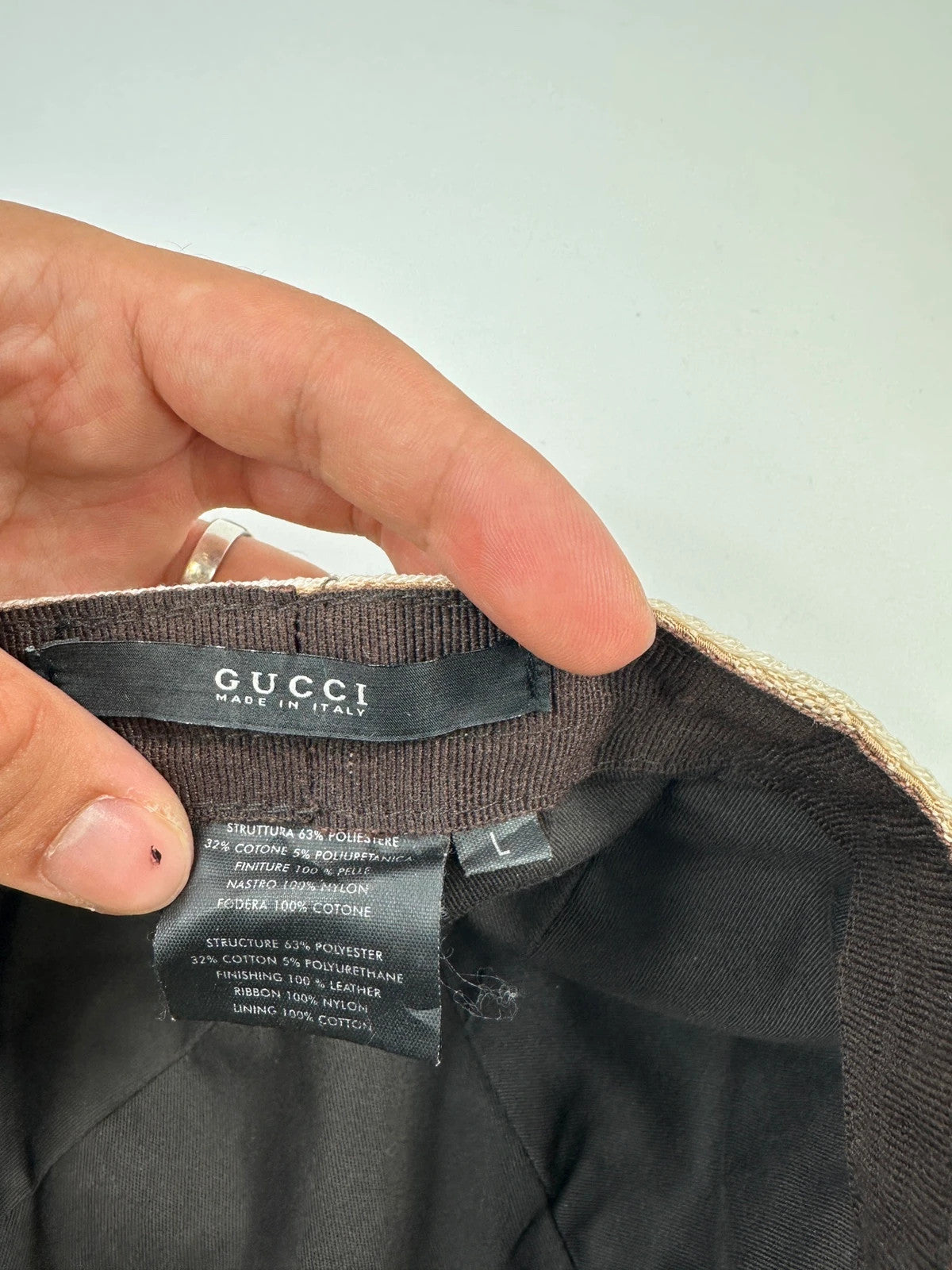 Gucci 00’s GG Monogram Pink Beige Baseball Cap