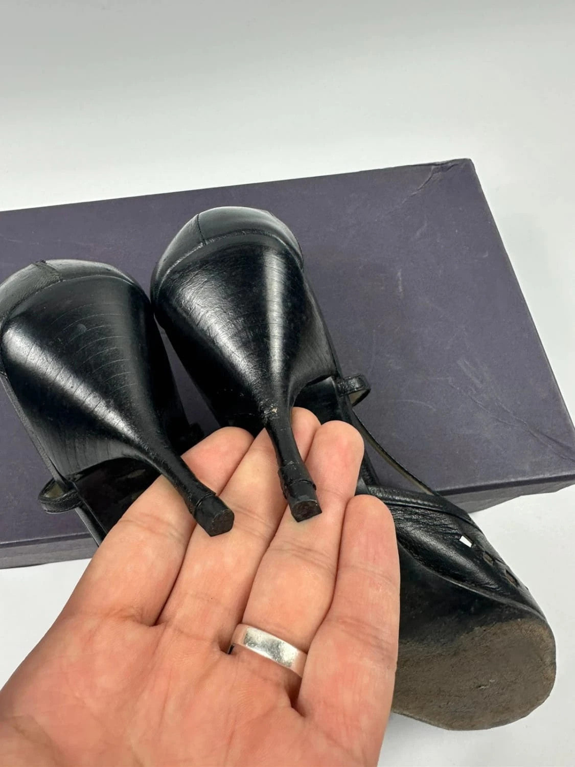 Prada 90’s Heels bumps escarpins talon bout pointu pointy toe