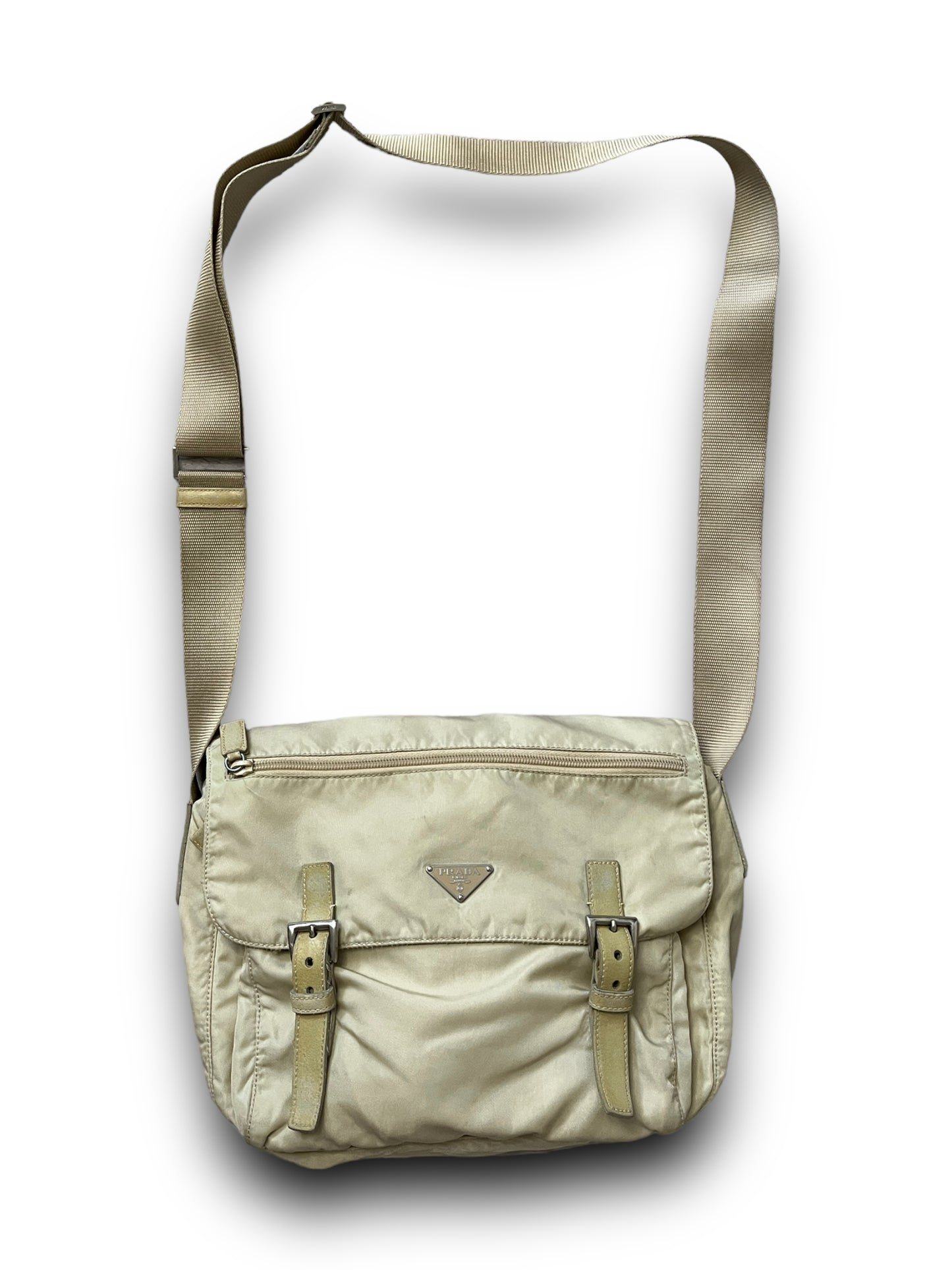 PRADA BEIGE MESSENGER BAG