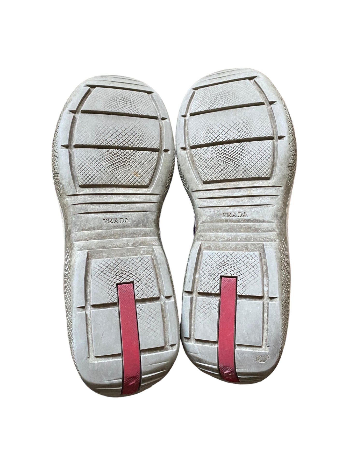 PRADA PURPLE LEATHER PATENT VERNIS AMERCA’S CUP SHOES