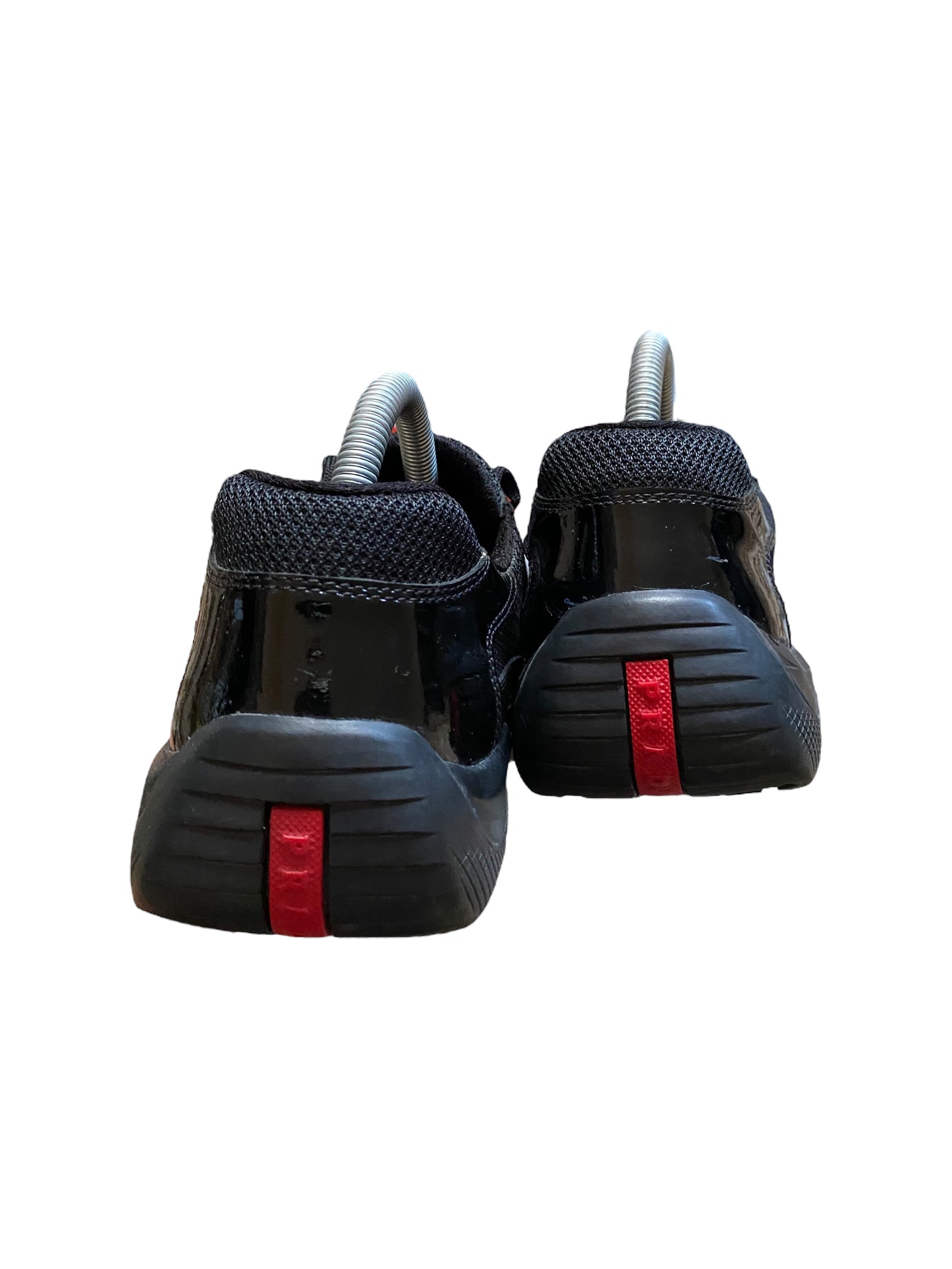 PRADA AMERICA’S CUP BLACK VERNIS LEATHER PATENT