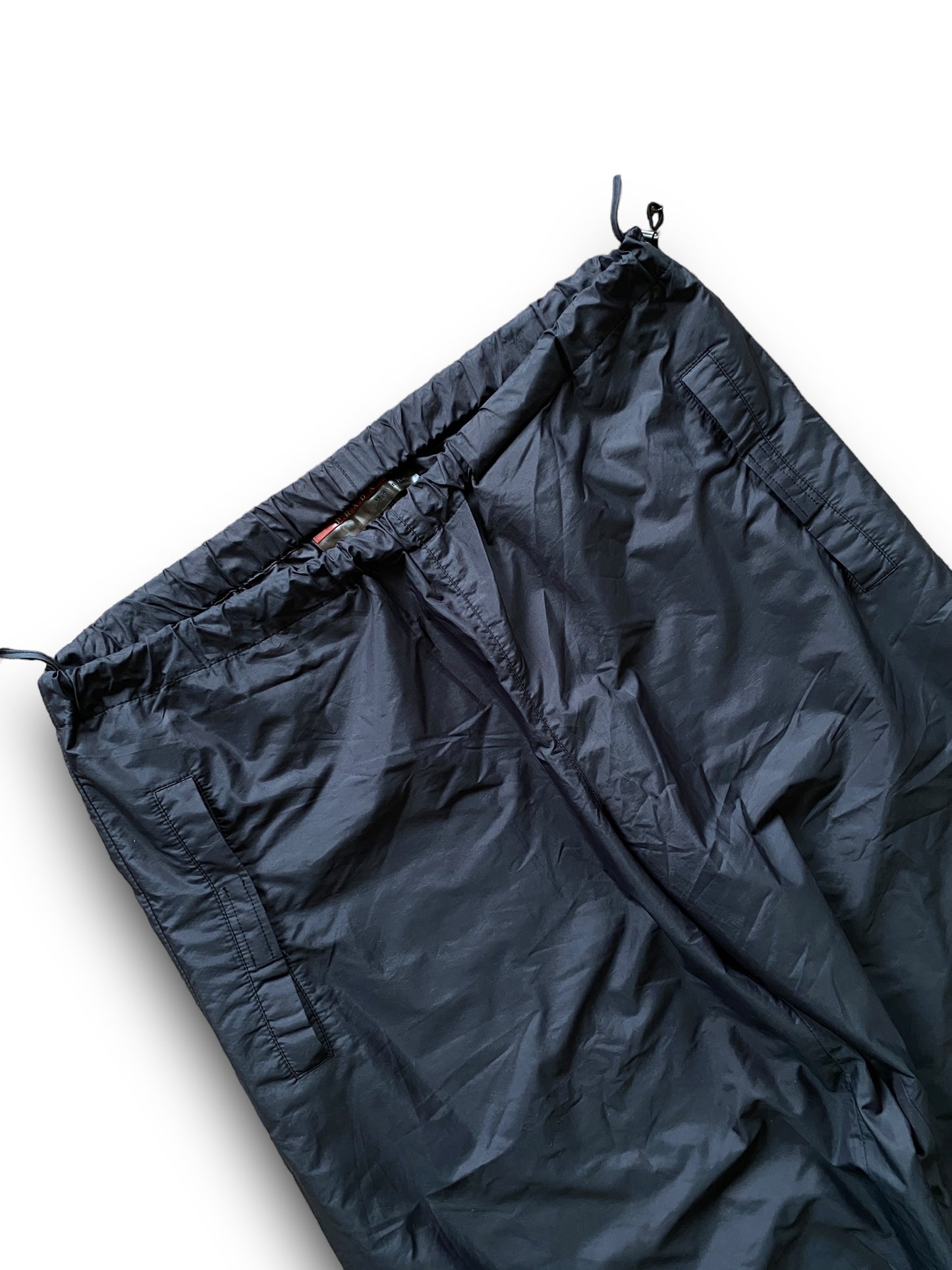 PRADA 1999 BLACK PARACHUTE PANTS