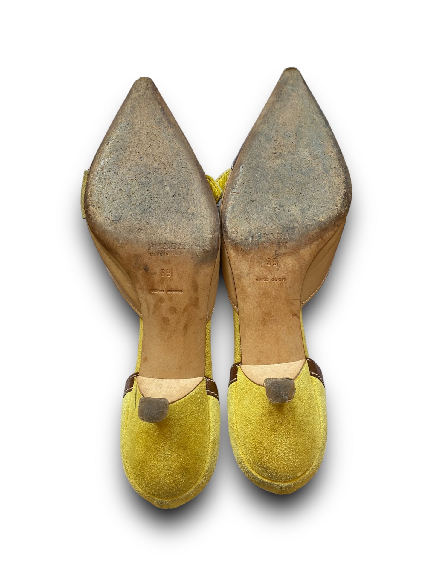 PRADA RARE YELLOW PUMPS