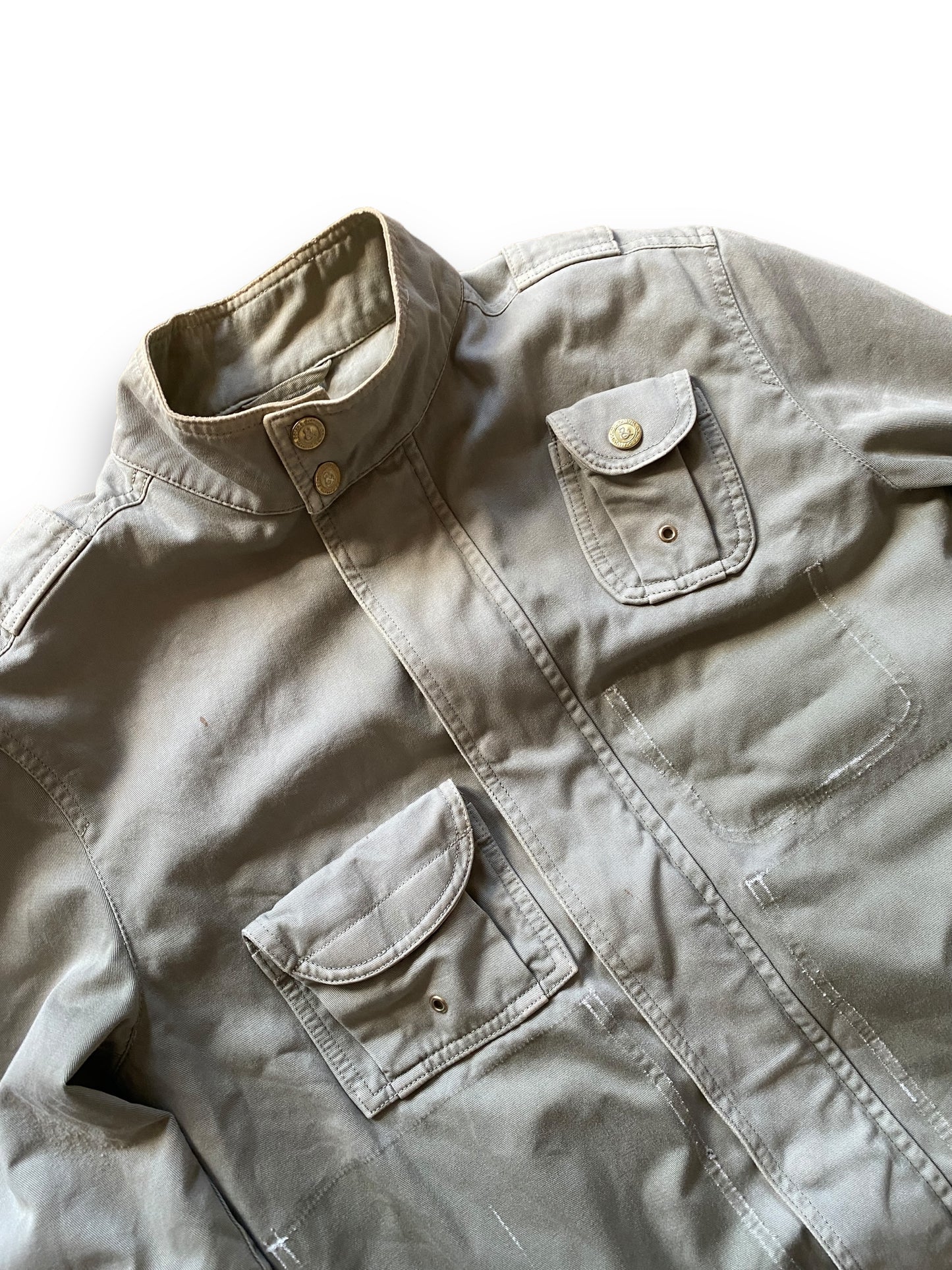 D&G 2003 AVIATOR BEIGE BOMBER JACKET