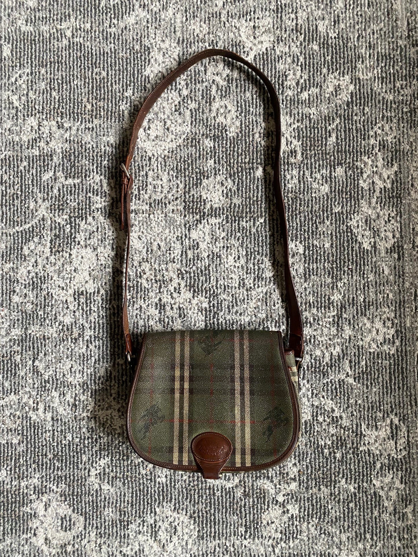 BURBERRYS GREEN SHOULDER BAG