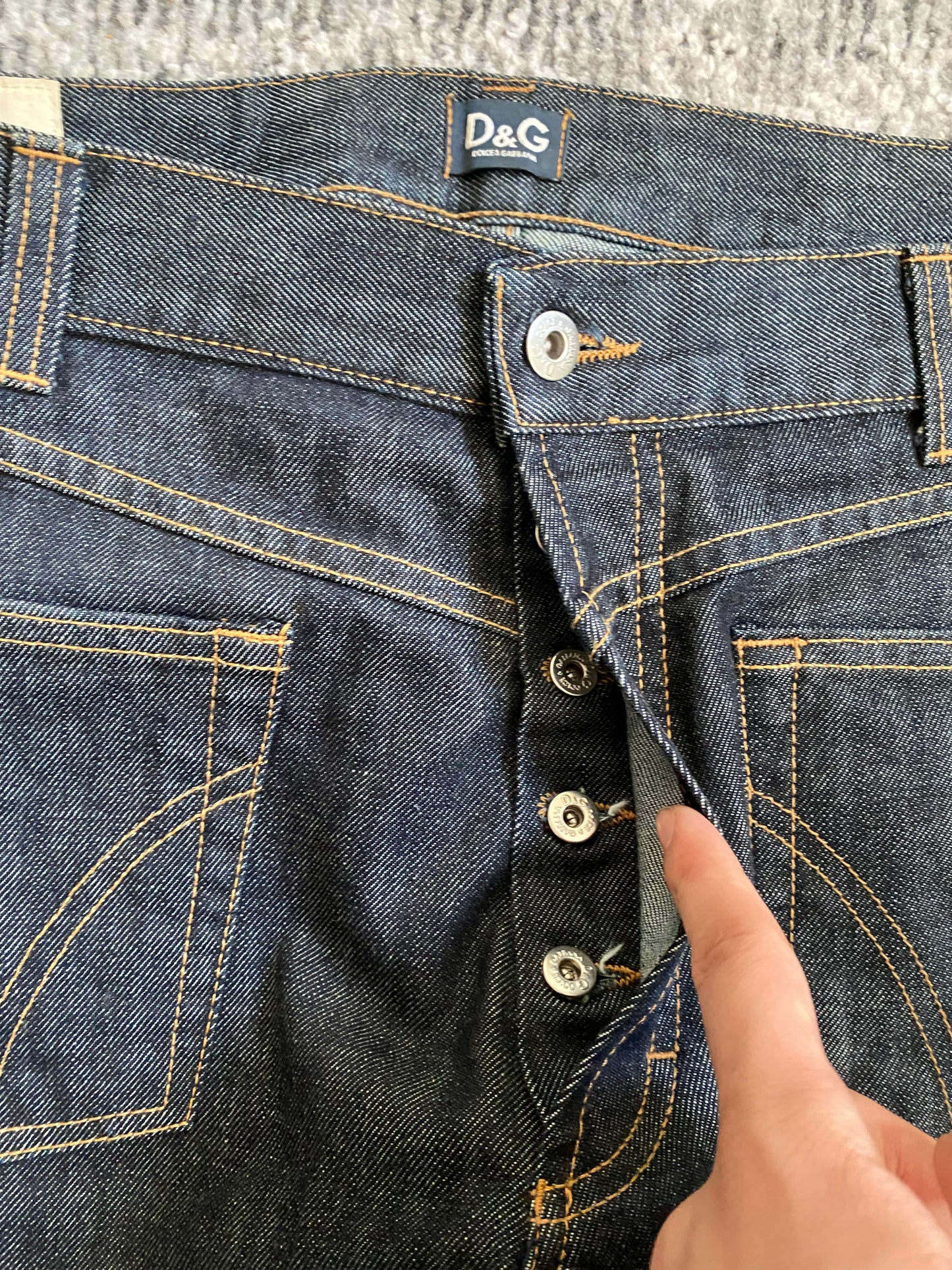 DOLCE & GABBANA REVERSE ARCHIVE DENIM JEANS