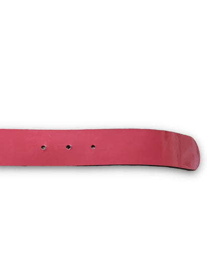 GUCCI RED PATENT LEATHER BELT