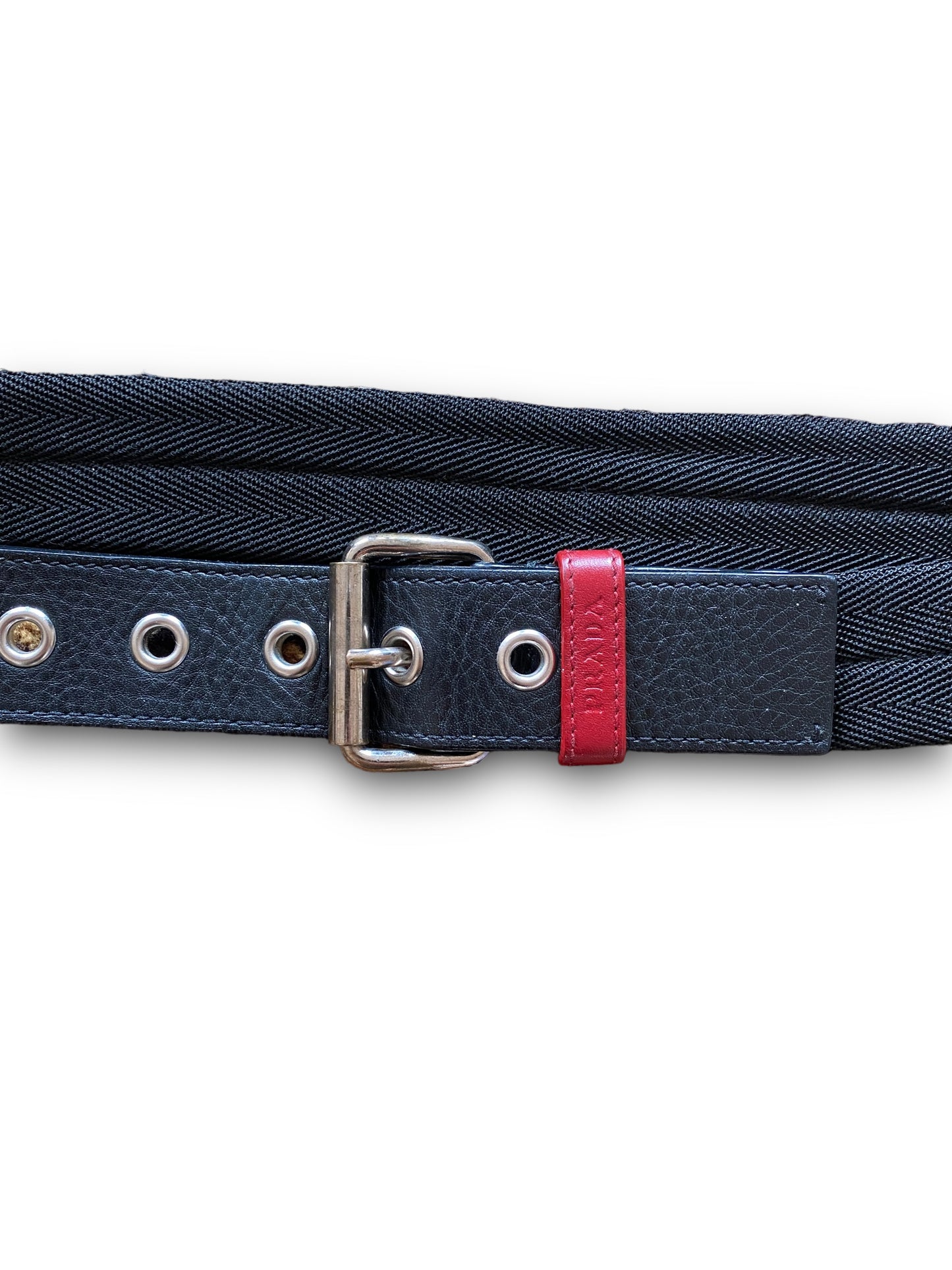 PRADA BLACK KEYS BELT