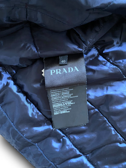 PRADA PURPLE PINK TRIANGLE PUFFER JACKET (S)