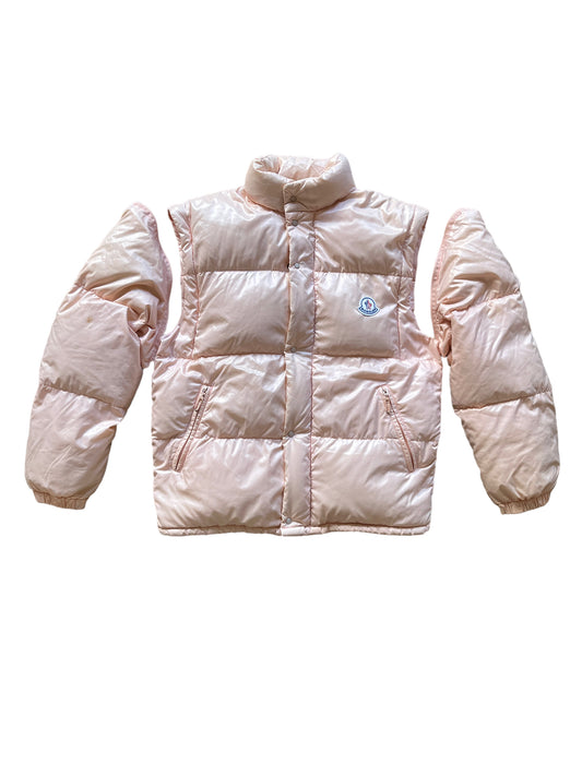 MONCLER PUFFER JACKET/VEST PINK (L-WOMEN)