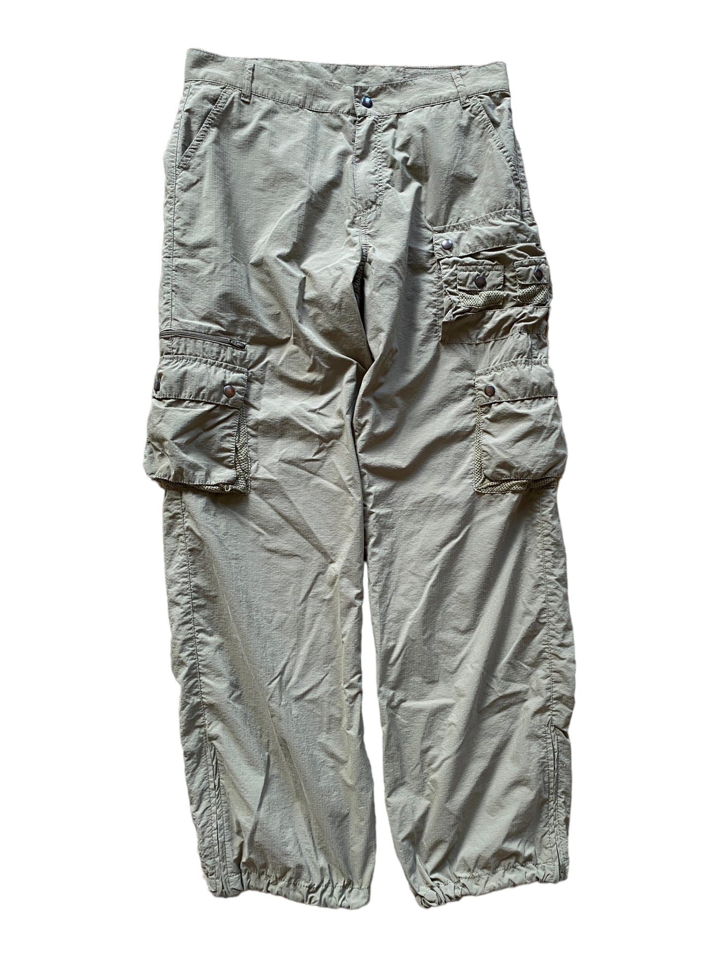 DOLCE & GABBANA LIGHT OLIVE MILITARY CARGO PARACHUTE PANTS (M)