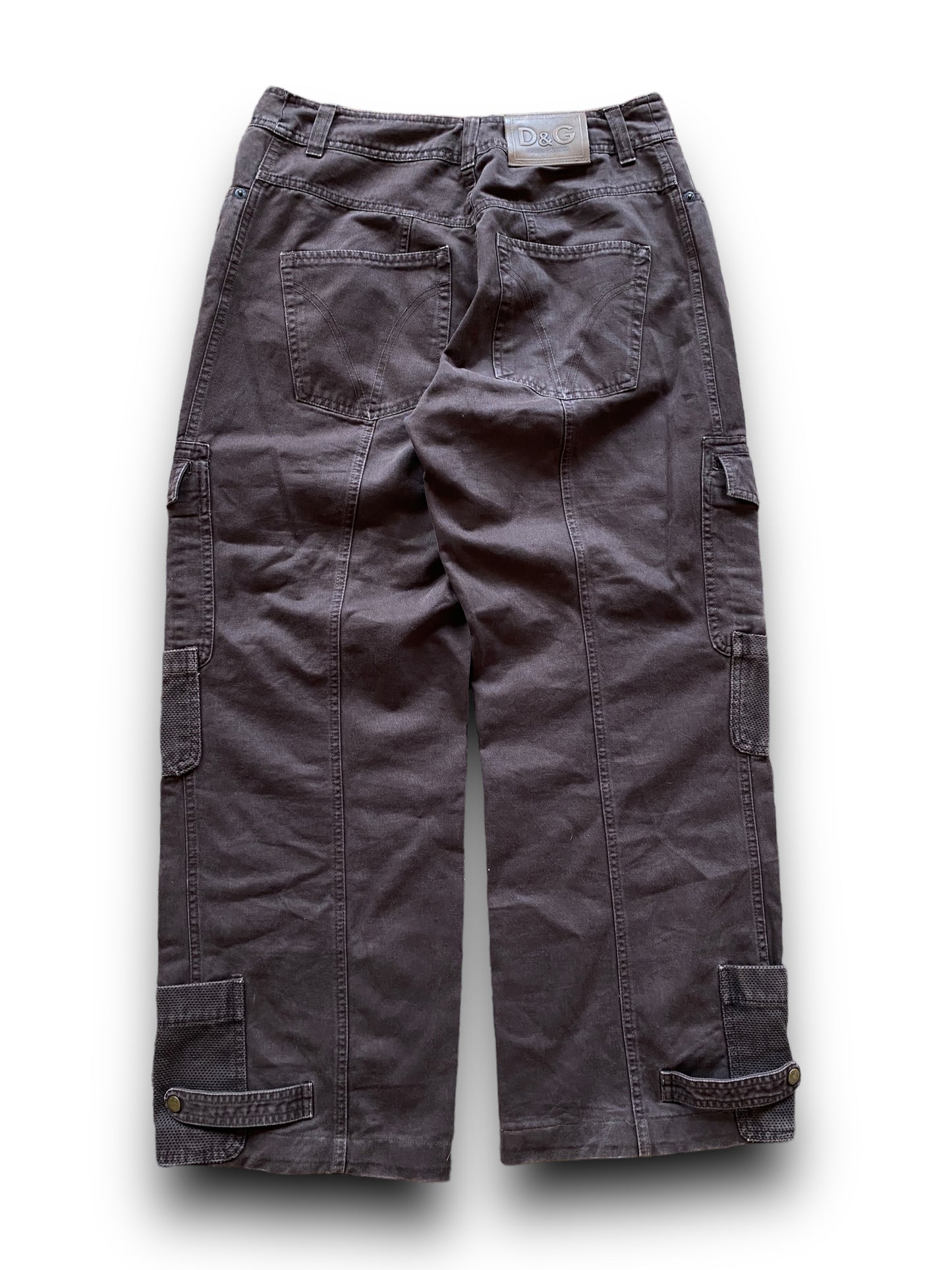 2003 DOLCE & GABBANA FLIGHT PARACHUTE DOUBLE ZIP PANTS (M)