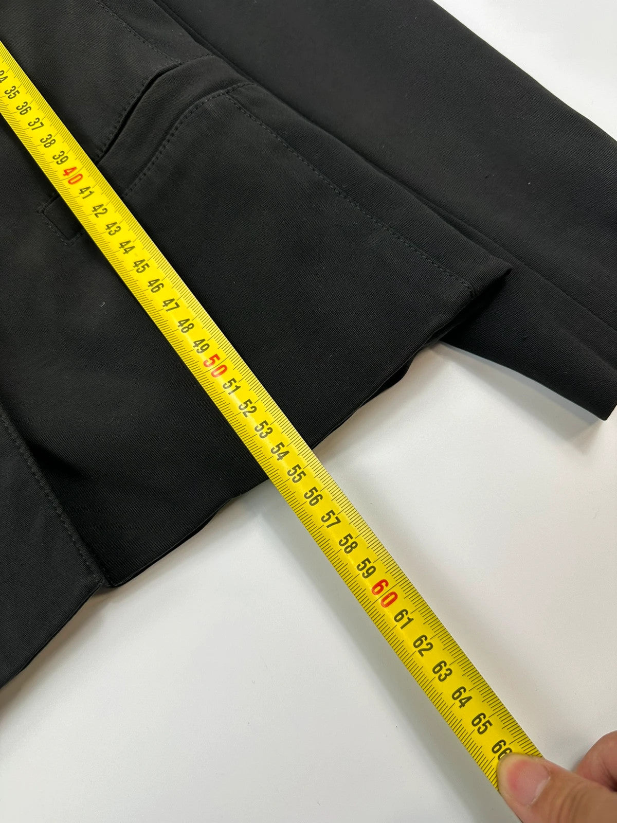 Prada black blazer jacket, 1998 collection, minimalist design, subtle wear, size 40IT.
