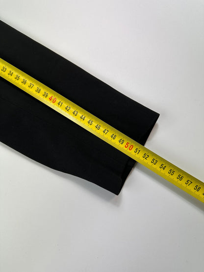 Prada black blazer jacket, 1998 collection, minimalist design, subtle wear, size 40IT.