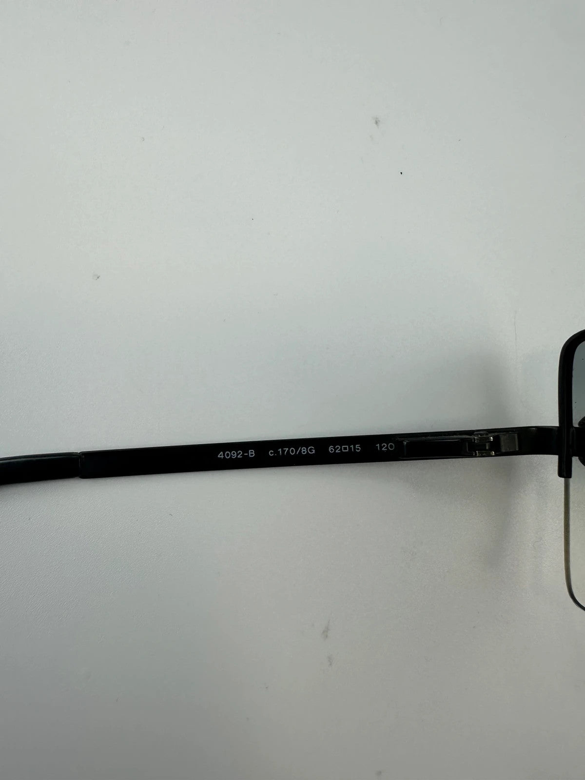 Chanel black and blue rimless sunglasses with double CC logo and strass details.