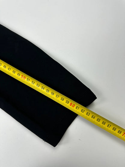 Marithé François Girbaud black fitted jacket with subtle logo detail and sleek design.