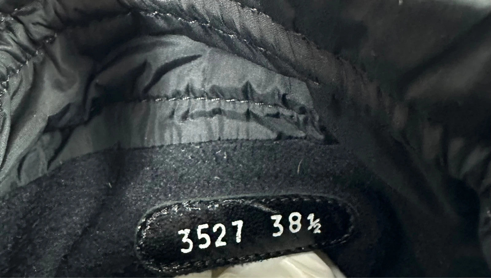 Prada brown fur Yeti boots with logo detail, vintage 1999 runway collection.