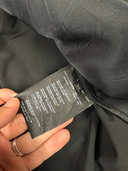 Prada black nylon hooded jacket with logo detail from FW2007 collection.