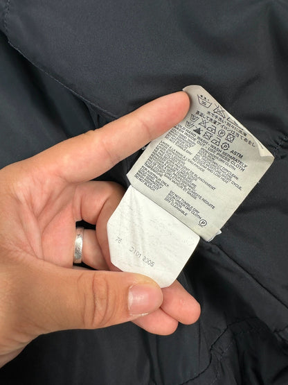 Prada denim jacket indigo blue with double collar and nylon lining, vintage 2005.