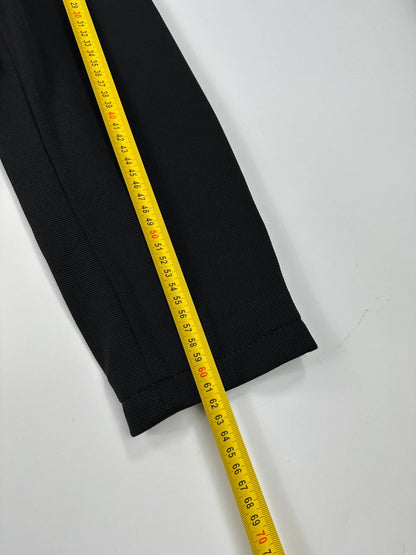 Prada black nylon Harrington bomber jacket with padded lining and vintage logo details.