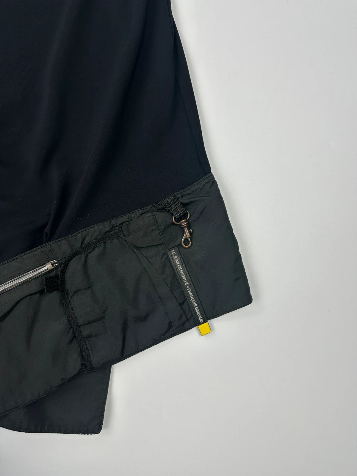 Marithé François Girbaud navy blue belted tank top with 90's minimalist design.