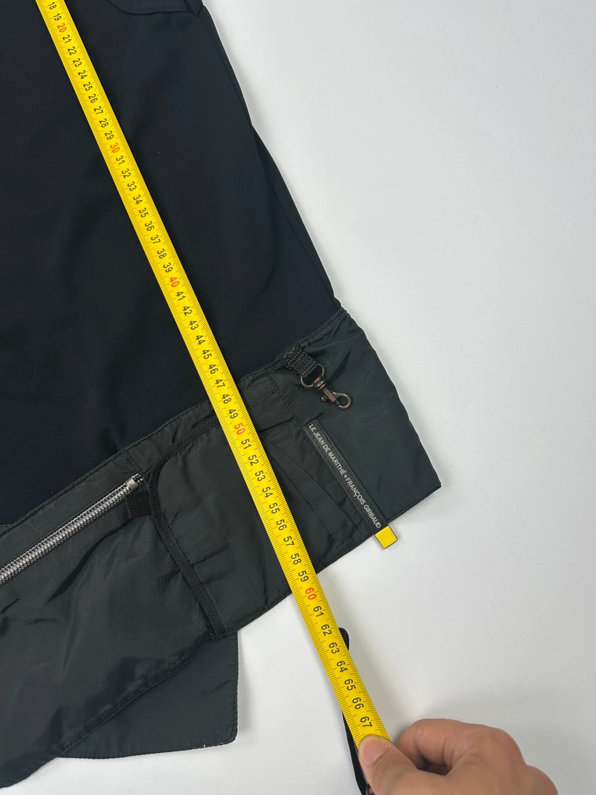Marithé François Girbaud navy blue belted tank top with 90's minimalist design.