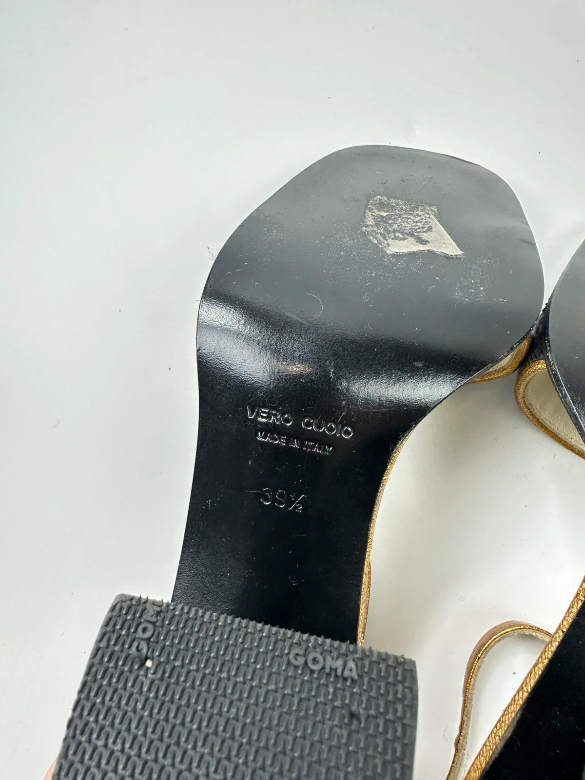 Miu Miu grey multi heels with glitter finish and PVC coating from FW1998 collection.