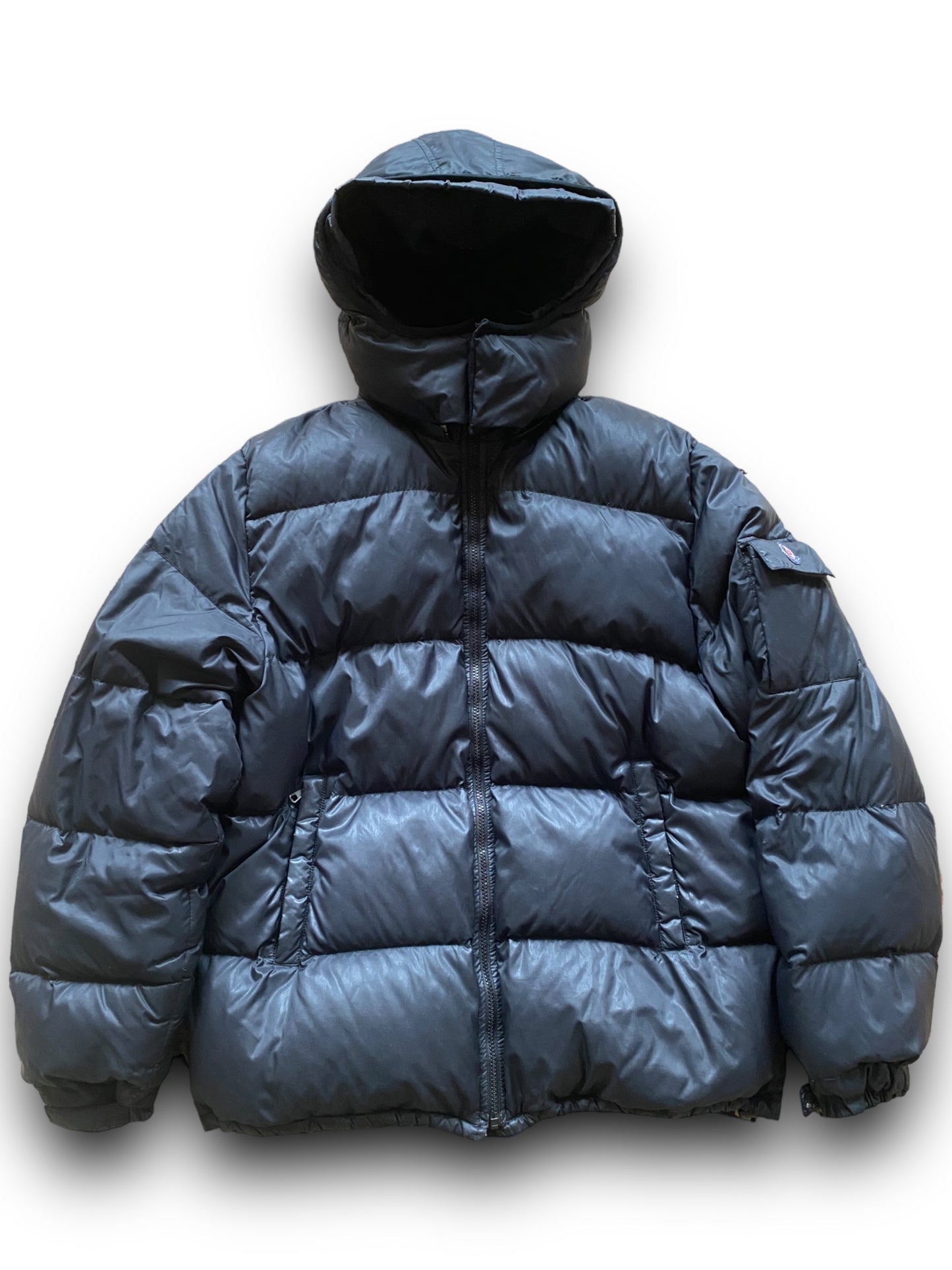 MONCLER VINTAGE MAYA BLACK PUFFER JACKET (L)